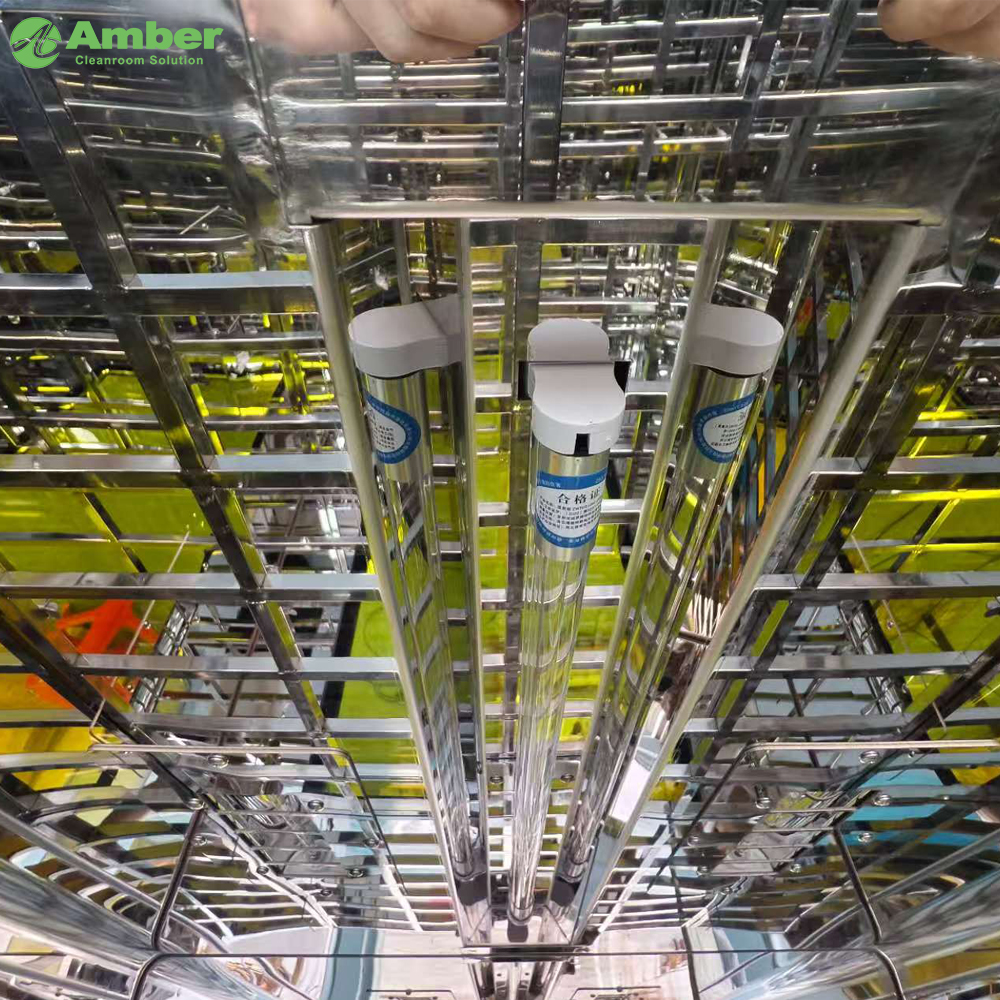 Boîte de pass stérile VHP Salle propre avec lumière UV Xenon