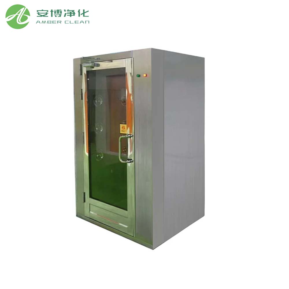 Salle de douche à air portable en acier à revêtement de porte automatique