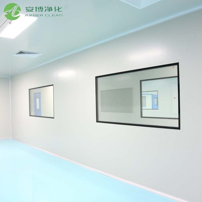 Panneau de visualisation en verre de salle blanche à double couche pour laboratoire de biosédiction