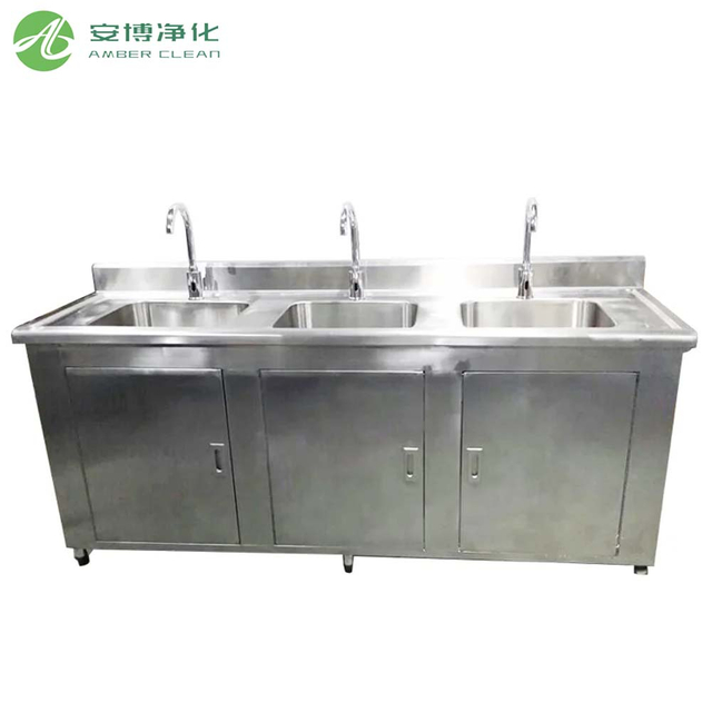 Commutateur de capteur automatique Triple Slot Cleanroom Sus304 Sink