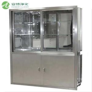 Porte de verre Sus304 Armoire médicale en acier inoxydable pour industrie de la salle blanche / laboratoire