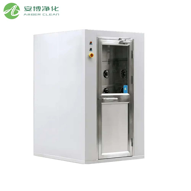 Salle de douche à air portable en acier à revêtement de porte automatique