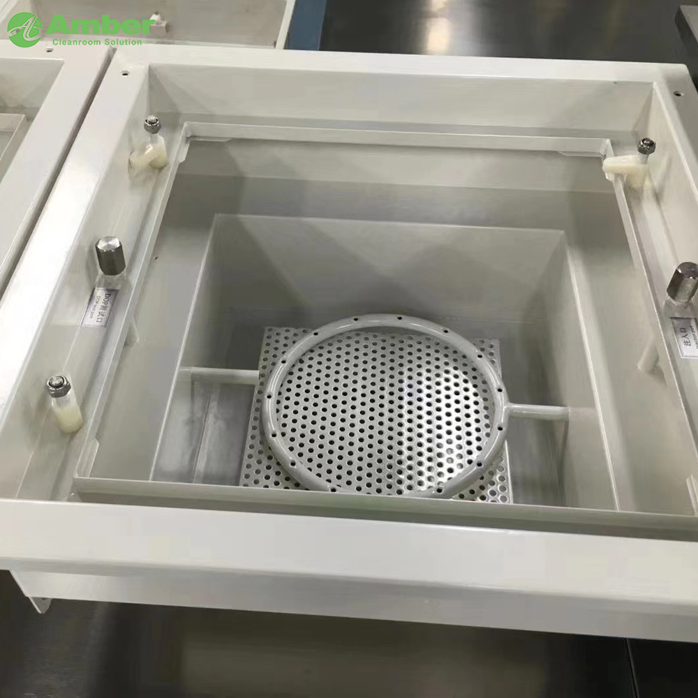 Amber Zero Leakage U15 Filtre Liquid Seal HEPA Box pour GMP Clean Room