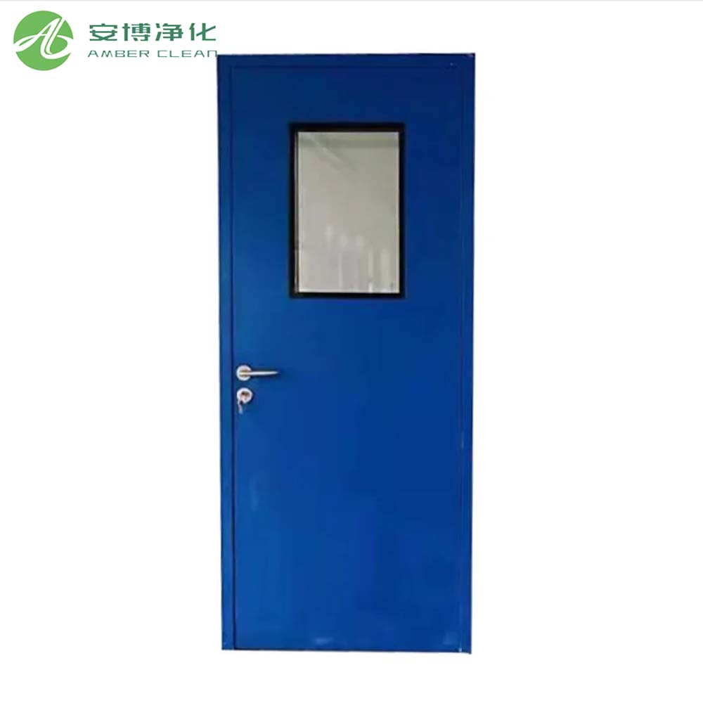 Porte de salle blanche en acier à main pour l'hôpital / laboratoire
