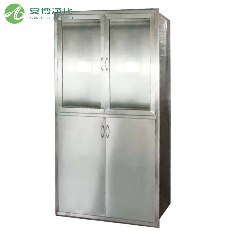 Amber Sus304 Cleanroom Chemical Medicine Armoire avec verrouillage