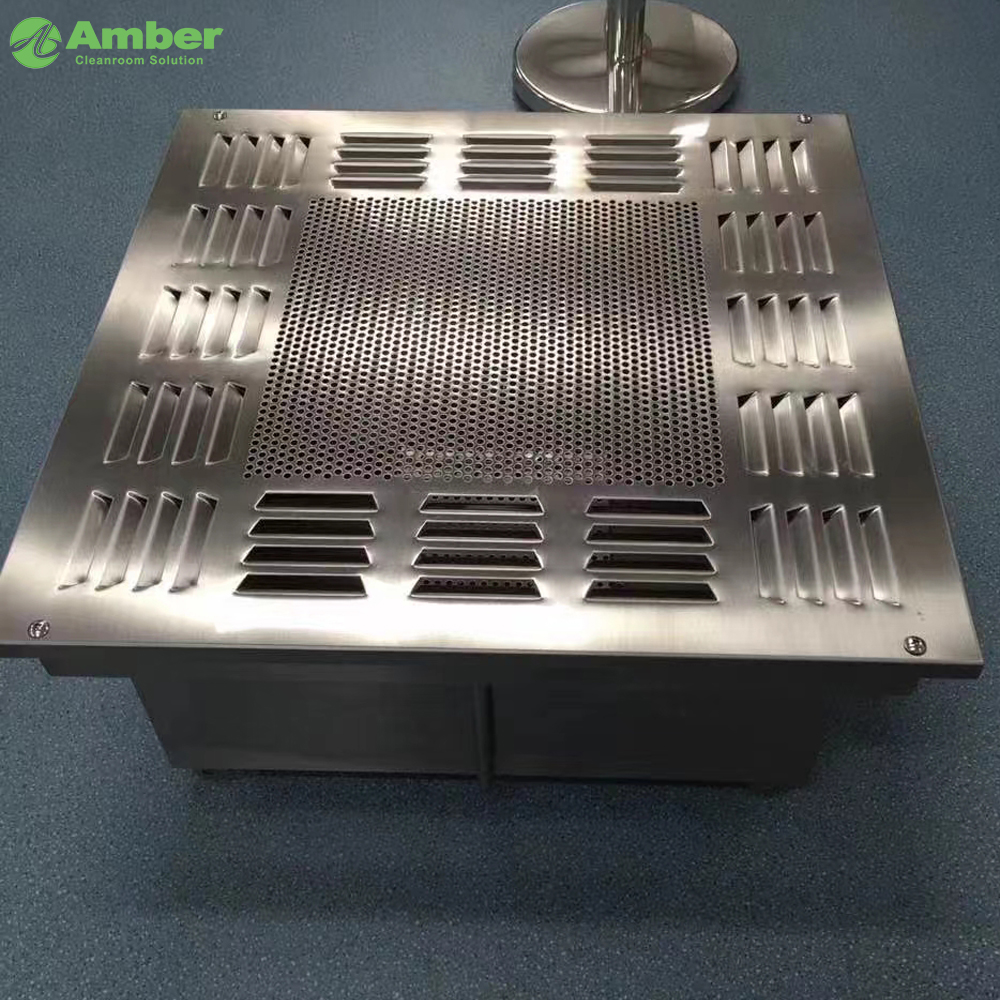 Amber Zero Leakage U15 Filtre Liquid Seal HEPA Box pour GMP Clean Room
