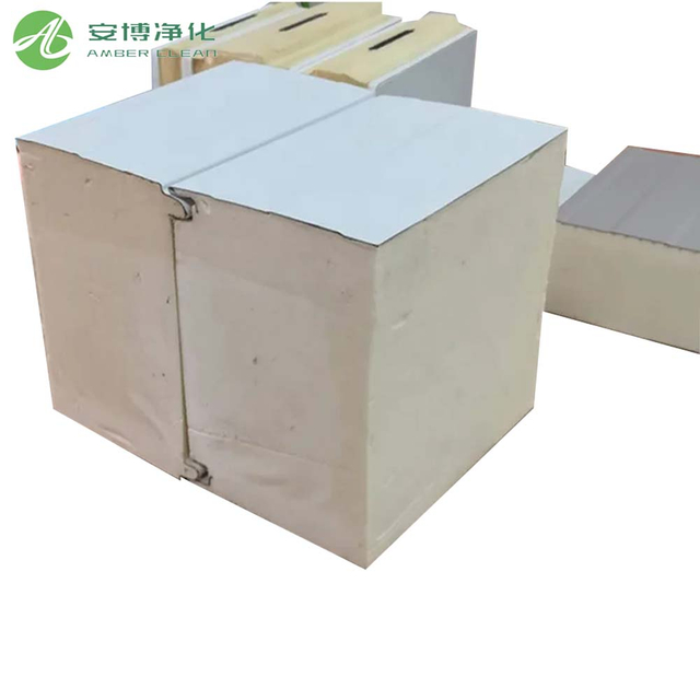 Classe A Fireproofing Flame Indorant Sandwich PU Panneau pour le rangement à froid