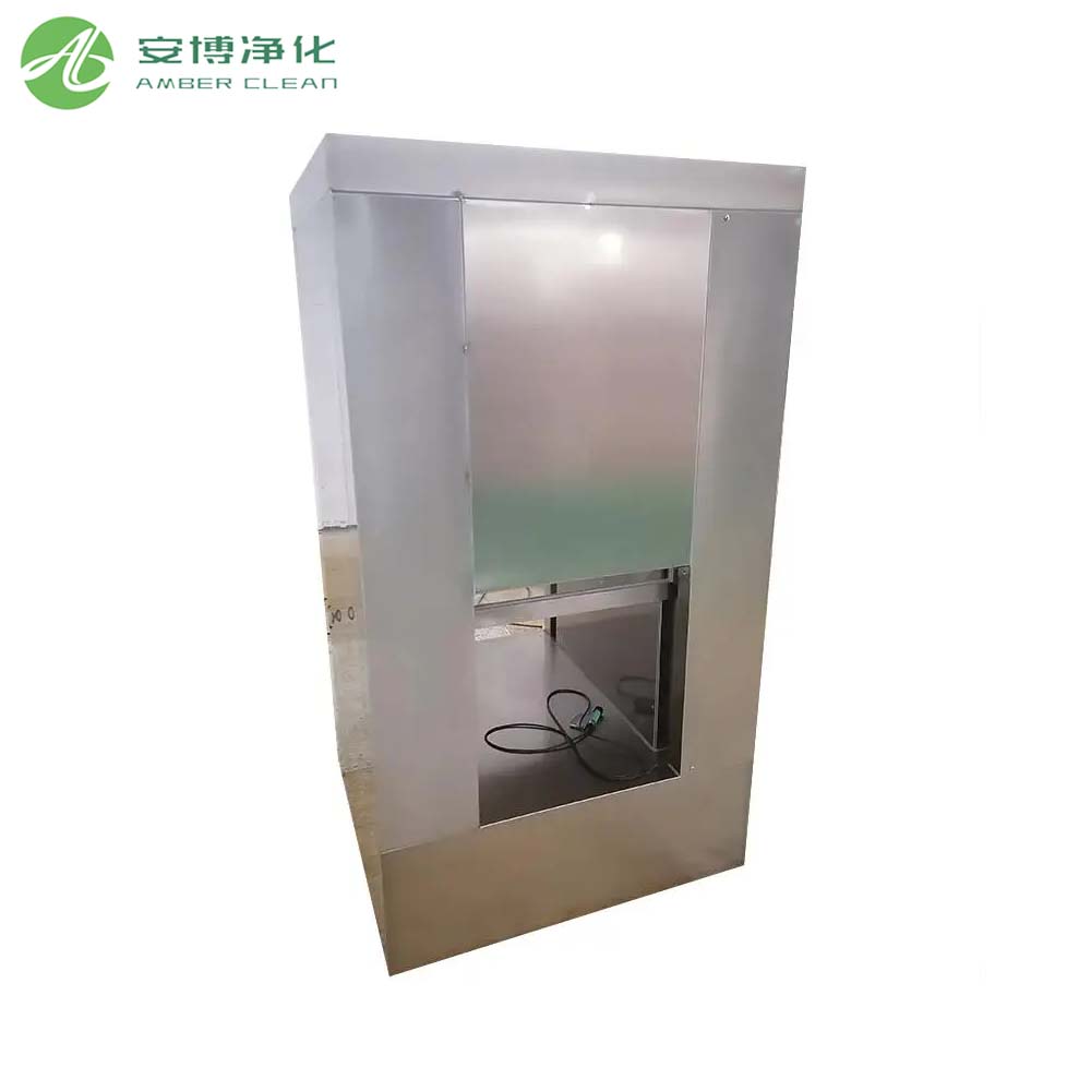 Contrôle automatique Boîte de passe de douche à air en acier inoxydable avec lampe UV