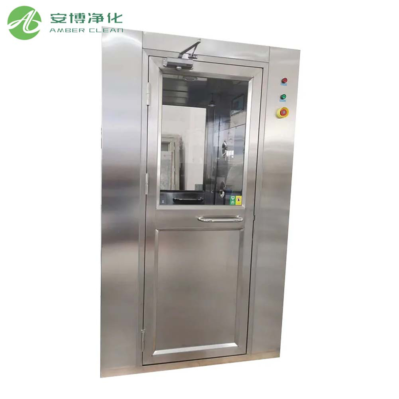 Douche à air de porte coulissante standard ISO pour salle propre modulaire 