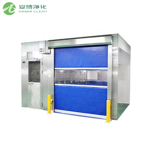 Douche à air GMP Cargo Cleanroom avec porte en retrait 