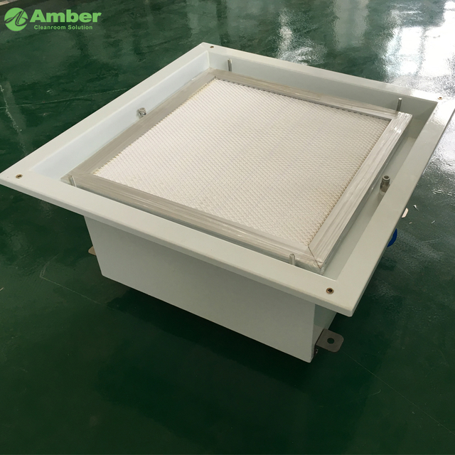 Amber Zero Leakage U15 Filtre Liquid Seal HEPA Box pour GMP Clean Room